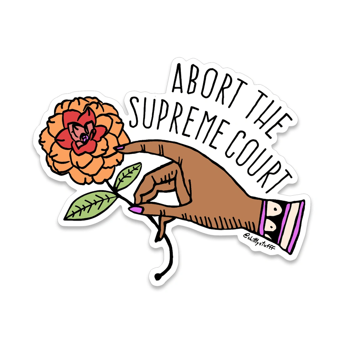 Defy the Court Sticker | Bold Vinyl Protest Decal